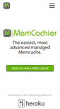 Mobile Screenshot of memcachier.com