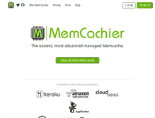 Tablet Screenshot of memcachier.com